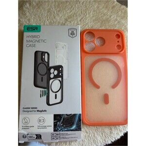 ESR Hybrid Magnetic MagSafe Phone Case - Coral Orange 17 pro max